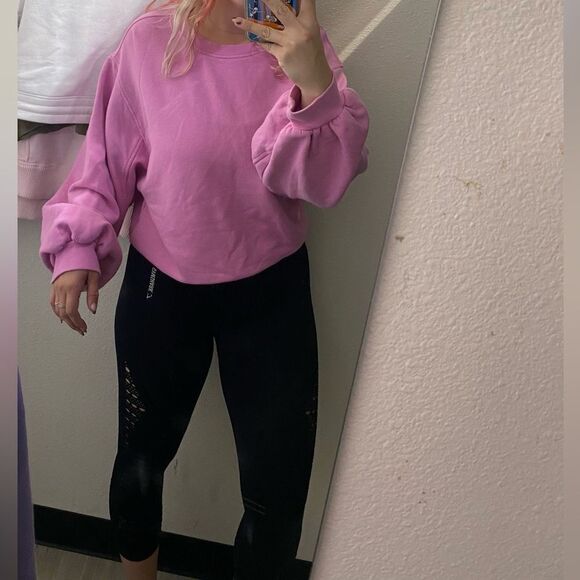 Gymshark energy + seamless cropped black leggings - Picture 2 of 7